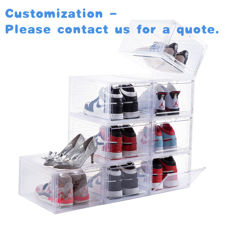 Shoe Box Display - personalizzato. Organizzatore di scarpe Scatola di