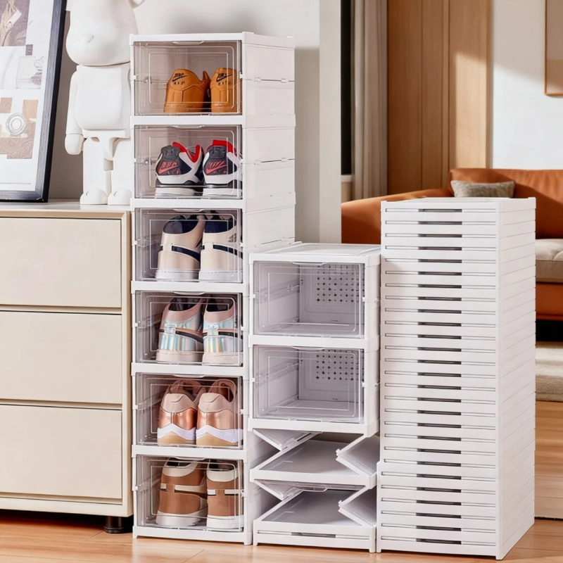 Shoe Box Display - Scatola porta scarpe integrata, pieghevole e