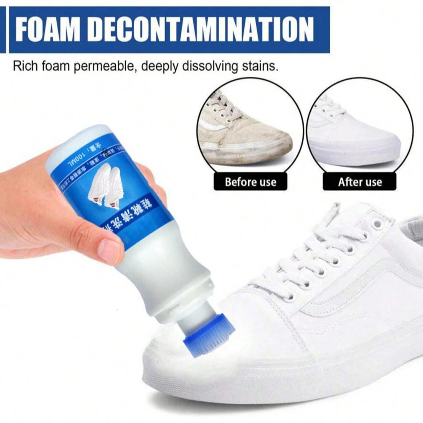 Sneaker Care Spray - Detergente per scarpe bianche 100ml, schiuma
