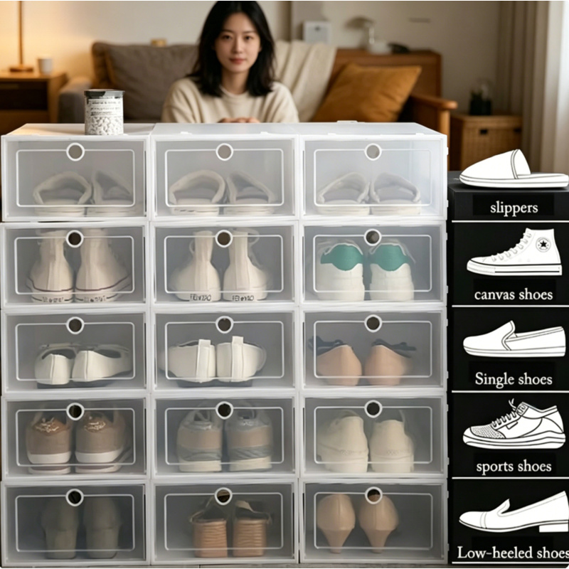Set di 6 Scatole Trasparenti p - Shoe Box Display recensione e prezzo